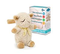 Cloud B Peluche Musicale apaisante bébé | Bruit Blanc | Machine à Sons Douce Format Voyage | minuterie Auto & Volume réglable | Attache lit, Poussette, siège Auto | Sleep Sheep on The Go