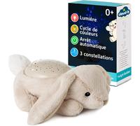 Cloud B Veilleuse Apaisante Projecteur D'étoiles Luminosité Douce 3 Couleurs 3 Constellations Arrêt Automatique Veilleuse Peluche Lapin Twilight Buddies Bunny