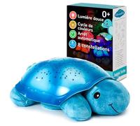 Cloud b Veilleuse Apaisante Projecteur d'étoiles | Luminosité Douce | 3 Couleurs | 8 Constellations | Arrêt Automatique | Veilleuse Tortue Twilight Turtle Bleue