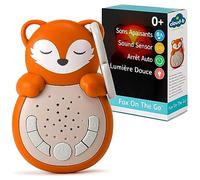 Cloud B Veilleuse Bruit Blanc bébé Nomade avec Sons et berceuses | Machine à Bruit Blanc avec capteur de Pleurs et minuterie Sweet Dreamz on The Go - Renard dès la Naissance