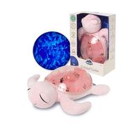 Cloud b Veilleuse tortue musicale rose | 1 projecteur d’océan + 2 bruits blancs + 2 sons apaisants | Capteur de pleurs | Tranquil Turtle Rose rechargeable