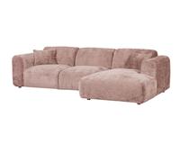 CLOUD - Canapé angle droit rose L280 Rose