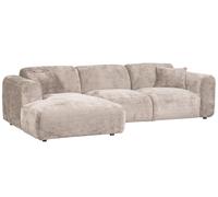 CLOUD - Canapé angle gauche beige L280 Beige