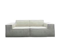 Cloud Canapé sectionnel modulaire moderne avec assise profonde, mousse à mémoire de forme 3 places en velours côtelé pour salon, chambre à coucher, appartement, bureau à domicile