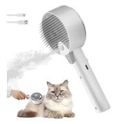 Cloud Care Brosse à vapeur pour chat d'intérieur pour la perte de poils Spritz Peigne à fourrure pour poils longs et courts pour chats et chiens Brosse à vapeur pour chats, massages, toilettage