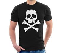 Cloud City 7 Space Pirate Captain Harlock Skull and Cross Bones Men's T-Shirt