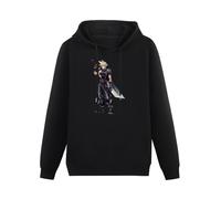 Cloud Dissidia Final Fantasy Fanart Long Sleeve Pullover Loose Hoody Men Sweatershirt Size XXL