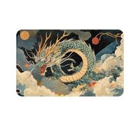 Cloud DragonSupernatural Symbols Black Printing 1 pièce Quick Dry Peach Skin Velvet Serviette de plage surdimensionnée 140 x 70 cm pour adultes, serviette super absorbante