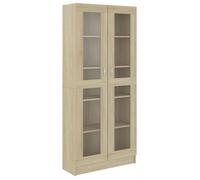 CLOUD Étagère salon, Armoire vitrine Chêne sonoma 82,5x30,5x185,5 cm Bois ingénierie CHYNEW5756373