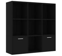 CLOUD Étagère salon, Bibliothèque Noir 98x30x98 cm Bois d’ingénierie CHYNEW2072149