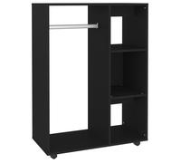 CLOUD Garde-robe Armoire de rangement - Penderie Noir 80x40x110 cm Bois d’ingénierie CHYNEW2166822