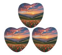 Cloud Garden at Sunset Lot de 3 désodorisants à suspendre pour voiture, maison, bureau, style gris