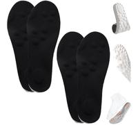 Cloud Insoles,Footstr Insoles,Memory Foam Insoles for Women Standing All Day,Soft U-Shape Breathable Orthotic with Arch Support Shock Absorption Shoe Inserts for Women Men (2pc-Black,35-36)