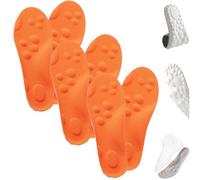 Cloud Insoles,Footstr Insoles,Memory Foam Insoles for Women Standing All Day,Soft U-Shape Breathable Orthotic with Arch Support Shock Absorption Shoe Inserts for Women Men (3pc-Orange,35-36)