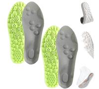 Cloud Insoles,Footstr Insoles,Memory Foam Insoles for Women Standing All Day,Soft U-Shape Breathable Orthotic with Arch Support Shock Absorption Shoe Inserts for Women Men (2pc-Green,43-44)
