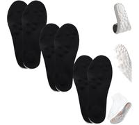 Cloud Insoles,Footstr Insoles,Memory Foam Insoles for Women Standing All Day,Soft U-Shape Breathable Orthotic with Arch Support Shock Absorption Shoe Inserts for Women Men (3pc-Black,45-46)