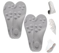 Cloud Insoles,Footstr Insoles,Memory Foam Insoles for Women Standing All Day,Soft U-Shape Breathable Orthotic with Arch Support Shock Absorption Shoe Inserts for Women Men (2pc-Grey,37-38)