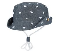 Cloud Kids Chapeau Bob Bébé Enfant Chapeau de Soleil Unisexe en Coton Pliable Protection Anti-UV Solaire Plage Été Voyage (Bleu foncé, 48CM pour 6-12 Mois)