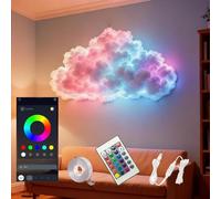 Cloud Light, Diy Thundercloud Led Light, 3d Thunderstorm Clouds Led Lamp, Remote Control And App, Usb Powered, Multicolored Clouds Strip, Night Lights Accessories For Bedroom, Gaming, Club (200cm)