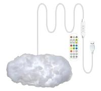 Cloud Light - Lampe Thunder Cloud de 300 cm, fonction de configuration simplifiée | Lampe moderne intelligente en boule de coton, bande lumineuse d'ambiance pour salle de jeu, chambre à coucher, décor