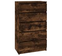 CLOUD Meuble de rangement,Buffet de salon Commode Chêne fumé 60x36x103 cm Bois d'ingénierie CHYNEW5931123