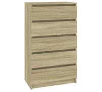 CLOUD Meuble de rangement,Buffet de salon Commode Chêne sonoma 60x36x103 cm Bois d'ingénierie CHYNEW7417370