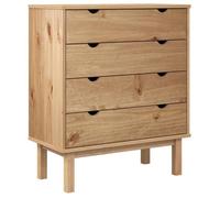 CLOUD Meuble de rangement,Buffet de salon Commode OTTA 76,5x39,5x90 cm Bois de pin massif CHYNEW8896261