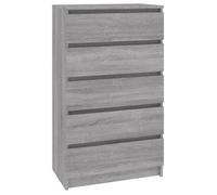 CLOUD Meuble de rangement,Buffet de salon Commode Sonoma gris 60x36x103 cm Bois d'ingénierie CHYNEW9326133