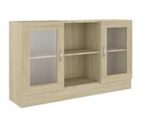 CLOUD Meuble de rangement,Commode Armoire Armoire à vitrine Chêne sonoma 120x30,5x70 cm Bois d'ingénierie CHYNEW7106116