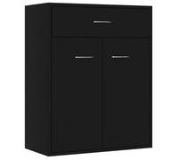 CLOUD Meuble de rangement,Commode Armoire Buffet noir 60x30x75 cm bois d'ingénierie CHYNEW2120619