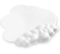 Cloud Mouse Mat Support Wrist Rest Ergonomic Mouse Mat Non-Slip Base for Comfortable and Accurate Control for Typing/Gaming Desk Accessories-White