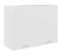 CLOUD NEW* Armoire suspendue - SMG - Meuble haut de Cuisine Blanc 80x31x60 cm Bois d’ingénierie 20 Kg 183698