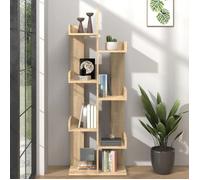 CLOUD NEW* Bibliothèque Étagère de Rangement au Sol SMG - Chêne sonoma 48x25,5x140 cm Bois d’ingénierie 14,8 Kg 534013