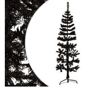 CLOUD NEW*Sapin Artificiel - UU - Demi sapin de Noël artificiel mince avec support - Noir 150 cm MaisonMall84197685