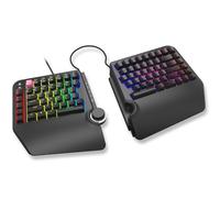 Cloud Nine ErgoTKL Clavier Mécanique Ergonomique Tenkeyless pour PC - Kailh Rouge - TKL RGB Rétroéclairé Ergo Split Key Board