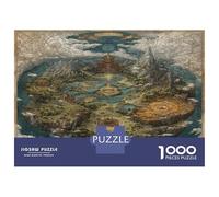 Cloud-Sea Sainte île Jigsaw Puzzle Jeu Difficile pour Les 1000 Pièces Voiturete du Royaume Secret Puzzles Décoration Intérieure Idées Cadeaux Aux Adultes Et Enfants 70x50cm/1000pcs