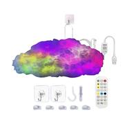 Cloud Shaped Lights - Ceiling Decoration Lamp, Rgb Color-Changing with Music Rhythm and Remote, Ambient Diy Design with Soothing Glow, Ideal for Apartment, Nursery, Dormitory, Kids Room, Living Room