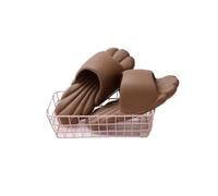 Cloud Slides Sandales d'été pour femme pour la maison, chaussures à fond épais, super simples pour le bain, pantoufles à fond doux pour hommes Tongs de douche (Bruin, 38-39)