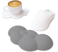 Cloud Souris Repose-Poignet pour Clavier,Wrist Rest Support De Poignet Ergonomique pour Tapis De Souris avec sous-Verre,Repose-Mains pour Ordinateur,Ordinateur Portable,Souris-Gris