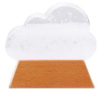 Cloud Storm Glass Mether Précauteur, décor de bureau Prédicteur en cristal, conception de goutte blanche