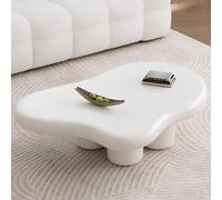Cloud Table basse avec quatre pieds de table, petites tables basses pour petits espaces, plateau de table épais de 8 cm, table centrale pour salon, appartement