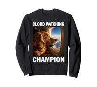 Cloud Watching Champion Golden Retriever Avion Voyage Sweatshirt