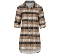 Cloud5ive Chemisier camel / beige clair / chocolat, Taille XS