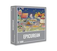 Cloudberries Epicurean Puzzle, Puzzles de 1000 pièces sur Le thème de la Nourriture pour Adultes, Puzzle de Fruits 1000 pièces aux Couleurs Bleu, Jaune et Rose oniriques