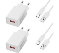 CLOUDDS-2 Packs Chargeur Usb 5V/1A Adaptateur Secteur Universel Pour Voyages-Compatible Avec Phone,Pad,Samsung,Smartwatch,Écouteurs,Tablette