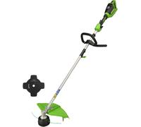CLOUDDS_2X24V Coupe-Bordures & Débroussailleuse À Batterie 40Cm Sans Batterie Et Chargeur,Fil En Nylon 2 Mm Ou Lame 25 Cm,Poignée Supplémentaire Réglable Manche En 2 Parties Gd24X2Tx