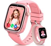 Cloudds_4g Montre Connectée Enfants,Montre Telephone Enfant Avec Gps,Appels,Appels Vidéo,Messages,Mode École,Fonction Sos,Étanche Ip68,Réveil,Appareil Photo Et Podomètre(Rose)
