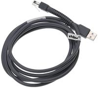 CLOUDDS-Câble De Données Usb 2.0 Mâle Vers Rj45 Mâle Compatible Avec Datalogic Quickscan Qbt2430,Qbt2131,Qd2100 Lecteur Code-Barres-Cordon,2 M Gris