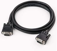 CLOUDDS-Câble Série Db9 Vers Db9 Rs232 Mâle Vers Mâle Zéro Modem Croisé Tx/Rx Pour La Communication De Données (2 M,Noir)