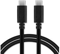 CLOUDDS-Câble Usb Transfert De Données Et Charge De 1,0M Compatible Avec Xiaomi Mi 11,11 Ultra,10,10T Pro,Redmi Note 10 Usb C Type C Vers Usb C Type C 3.1 Gen 1 3A (Pd-60W) Noir Fil En Pvc